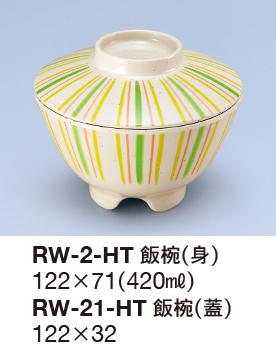 RW-2-HTメラミン樹脂両面コート食器